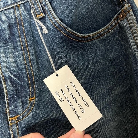 6397 NWT Slim Skinny Jeans Women’s Size 26 Clean Dark High Rise Italian Denim - Picture 14 of 15